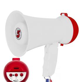 5 Core 810144135335 Megaphone Bullhorn Speaker 15w Mini Battery Power Bull Horn W Siren 40