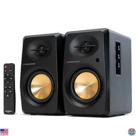 Bt30bk Brand P Prosonic Bt30 Bluetooth Bookshelf Speakers - 80w Studio Monitor Optical And Rca