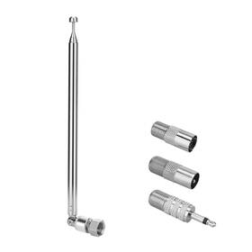 Enuoda Antenna-17cm-fba 75 Ohm Replacement Fm Radio Antenna - 7 Sections Telescopic 1