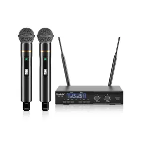 200-chann Gimkuls Tuc-702hd Wireless Microphone System Cordless Handheld Dynamic Mic Dual Uhf 200-chann Gimkuls Tuc-702hd Wireless Microphone System Cordless Handheld Dynamic Mic Dual Uhf