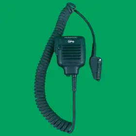 Kmc-38 Kenwood / Gps Public Safety Speaker Microphone With Coiled Cord