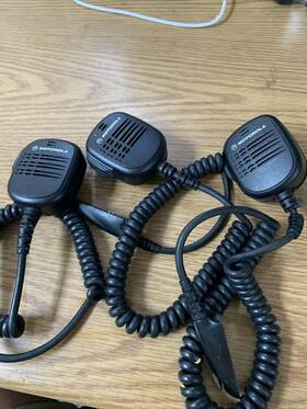 Motorola Aahmn9052e Lot Of 3 Tanapa Hmn9052e Windporting Rsm Remote Speaker See Pics