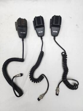 Motorola Crc-103u Radio Hand Mic X 2 Crc-103m X1 With Volume Control 4 Pin