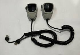 Motorola Hmn1056a Lot Of 2 Hmn1056b Compact Palm Microphone Ripped Cord