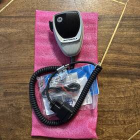 Motorola Hmn1079b Motorcycle Weather Resistant Palm Microphone With Mic Clip