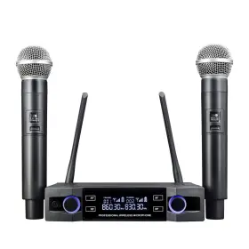 Pa-200 Pasucceed Wireless Microphone Dual Channel Professional Cordless Dynamic Micr