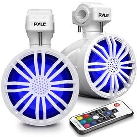 Pyle Plmrbt33wt 3.5 Inch Bluetooth Waterproof Off-road Speakers 40w Marine Sound System White