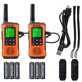 Retevis Rt45p Waterproof Walkie Talkies Ip67 Rechargeable Two Way Radio For A