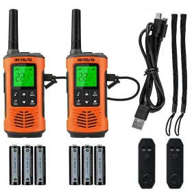 Rt45p Retevis Waterproof Walkie Talkies Ip67 Rechargeable Two Way Radio For A