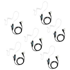 Samcom 757611913945 Walkie Talkies Earpiece With Mic Ptt 2 Pin Transparent Acoustic Tube K