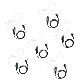 Samcom 757611913945 Walkie Talkies Earpiece With Mic Ptt 2 Pin Transparent Acoustic Tube K