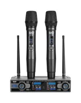 D-332hh Sgpro Dual Handheld Wireless Microphone System 262feet 90 Preset Uhf Frequencies B D-332hh Sgpro Dual Handheld Wireless Microphone System 262feet 90 Preset Uhf Frequencies B