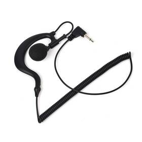 Uayesok Tc-617 3.5mm Police Receive/listen Only Earpiece G Shape Soft Ear Hook Surve