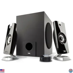 Ca-3090 Visit The Cyber Acoustics Store 2.1 Speaker System With 18w Subwoofer For Music And Gaming