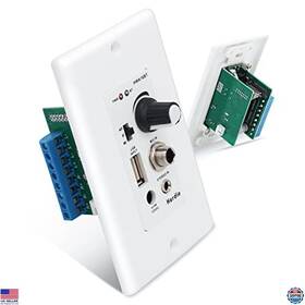Visit The Herdio Store Hwa-16bt-us-4ch Hwa-16bt-4ch Bluetooth Wall Amplifier 4 Channel Usb Mic Aux Inputs