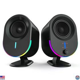 Visit The Littoak Store Gm03 Bluetooth Speakers - 2.0 Ch Gaming Sound 30w 3 Eq Modes Rgb Effects