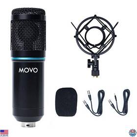 Visit The Movo Store Pc-m6 Universal Cardioid Condenser Microphone - Xlr 3.5mm Shock Mount