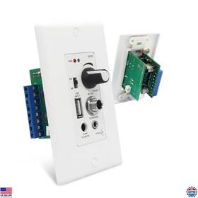 Visit The Pnwcz Store Pn-sp05-4ch-us Bluetooth Wall Amplifier - 4-channel Volume Control Plate With Usb Mic Aux