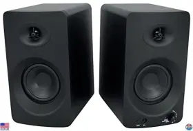 200w Visit The Rockville Store Asm4 4 Inch Powered Studio Monitor Speakers - Bluetooth Optical