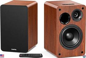 Visit The Saiyin Store Ds6801s Bluetooth Bookshelf Speakers 5.2 Inch Woofer Horn Tweeter Optical Rca