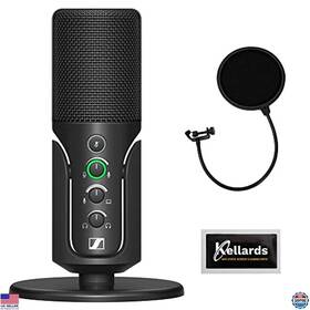 Visit The Sennheiser Store 700065 Profile Usb Condenser Microphone Bundle With Stand Pop Filter Wipes