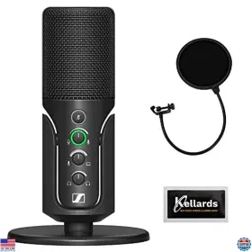 700065 Visit The Sennheiser Store Profile Usb Condenser Microphone Bundle With Stand Pop Filter Wipes