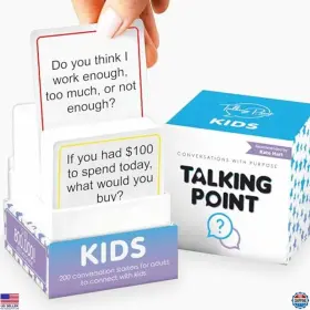 B09mhv9nf1 Visit The Talking Point Cards Store 200 Engaging Kids Conversation - Spark Joyful Talks For Family Dinners &