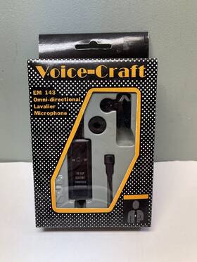 Voice-craft Em-143 Voice-craft Em 143 Omni-directional Lavalier Microphone - Tie-clip Condenser Mic