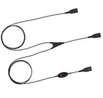 Jabra 8800-02-01 Supervisor Y-cord Y-splitter Qd W/ Mutetraining Adapter Cable New. Price: $19.98.