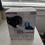 Night Owl 2K Hd Wired Add On Cameras Security CAM-2PK-DP2BKL Open. Price: $75.00.