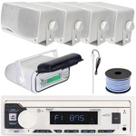 Pyle PLMRB29W2 Bluetooth Receiver With Cover, 4X 3.5'' 200W Mini Box Speakers New. Price: $167.99.