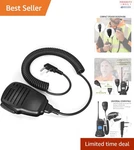 Lightweight Walkie Talkie Speaker Mic With Ptt - Compatible Samcom Radios New. Price: $30.80.