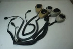Motorola Mics HMN1090A, HMN4069D, HMN1090C, HMN1056D, Lot Of Five Used. Price: $39.00.