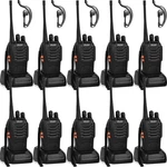 Walkie Talkies 10 Pack Long Range Rechargeable 2 Way Radio Uhf 16-CHANNEL With New. Price: $136.99.