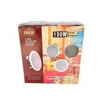 New Open Box Pyle PDIC51RD 2-WAY Ceiling Speakers 150W Pair White. Price: $49.99.