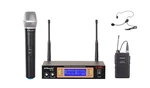 Gtd Audio 2CH Uhf Handheld Lavaliere Wireless Microphone System New 35HL. Price: $89.00.