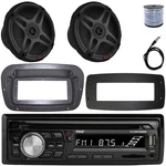 Pyle Single-din Boat Cd Stereo W/kit + Adapter Plate, 2X 6.5" Component Speakers New. Price: $216.49.